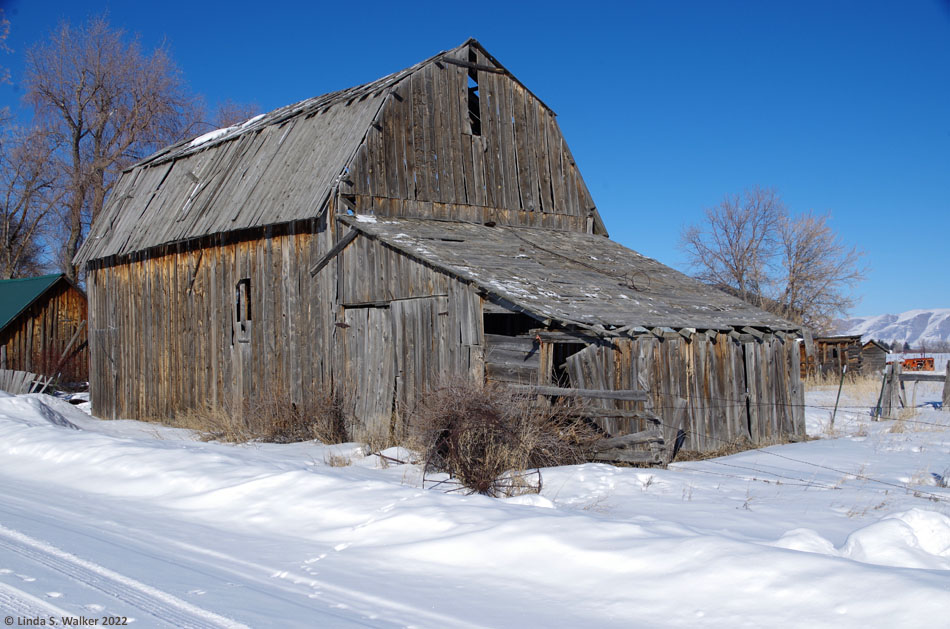 An old barn near Bear Lake in St Charles, Idaho