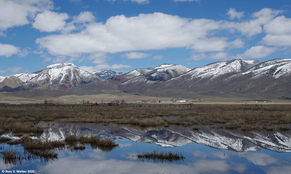 Spring snowmelt pond, Montpelier, Idaho