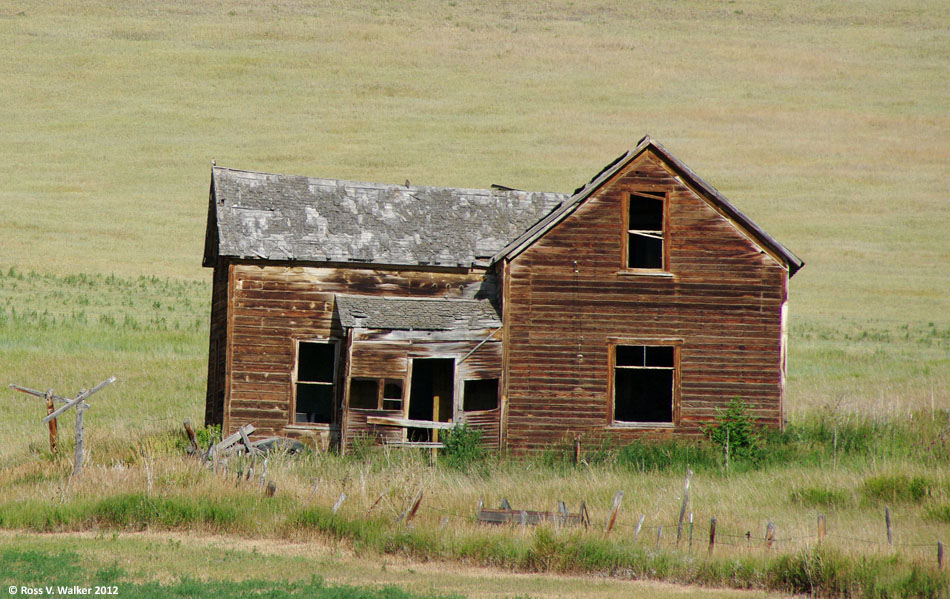 The old Kunz house was the first one seen entering Bern, Idaho from the south