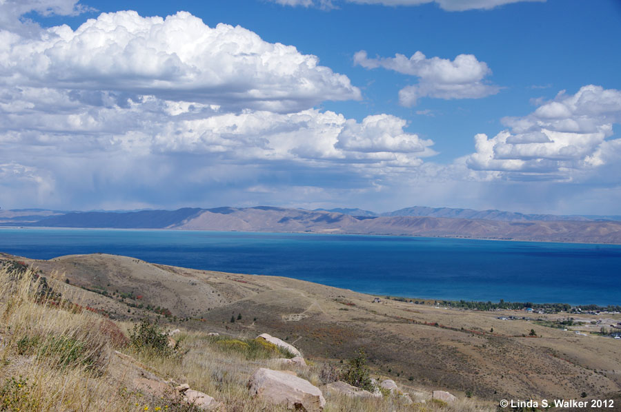 Bear Lake from the hills above Garden City, Utah