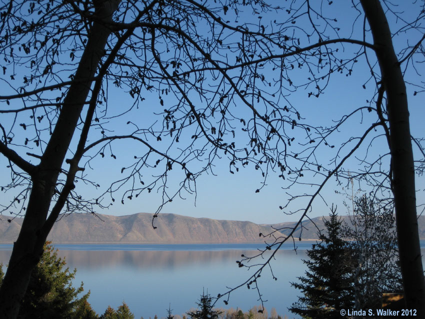 Bear Lake from Cooper's Restaurant at Bear Lake West, Fish Haven, Idaho.