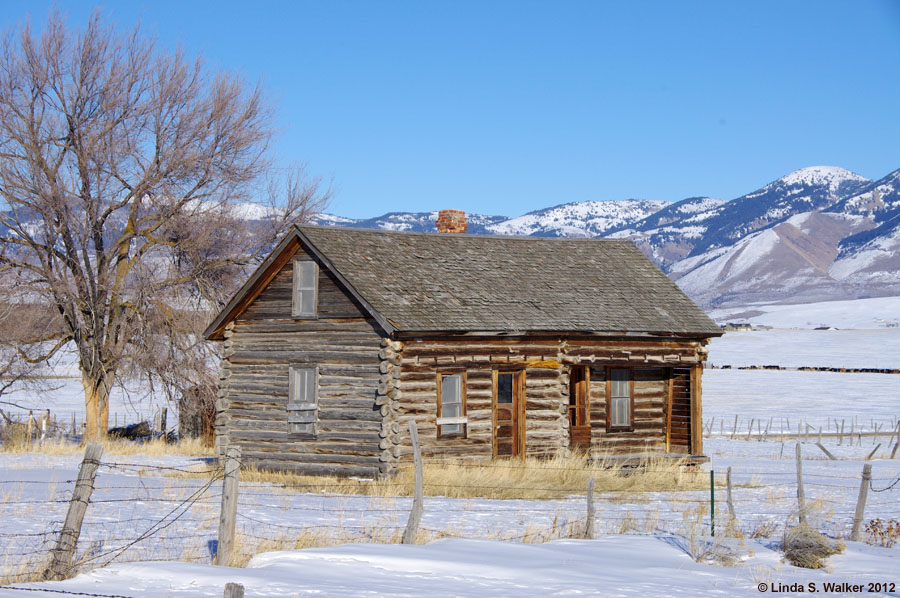 Double log cabin, Bern, Idaho.