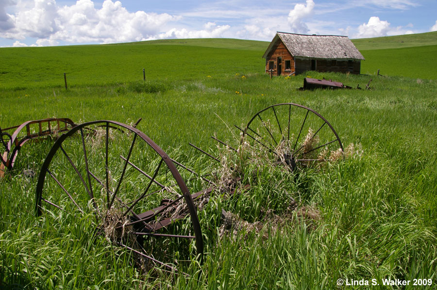 Foothill farmhouse near Montpelier, Idaho