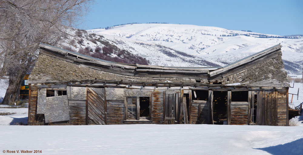 Sagging shed in Geneva, Idaho