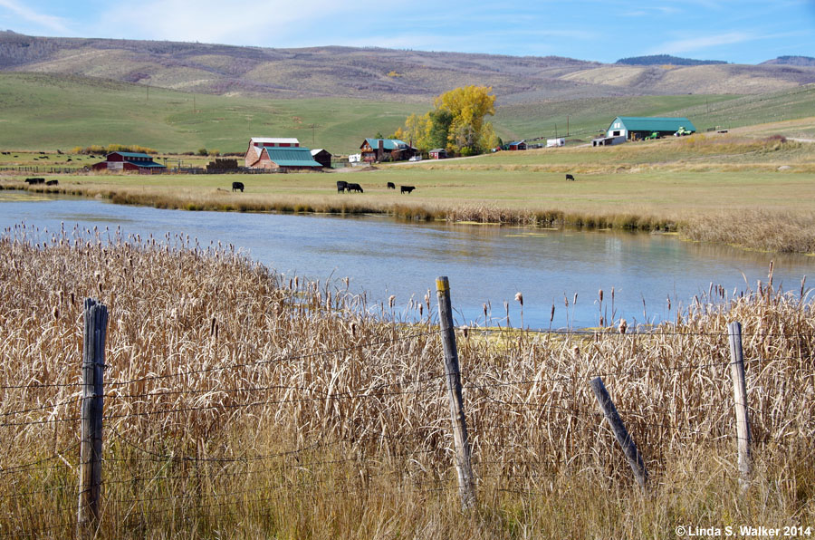 Round Valley farm, Utah