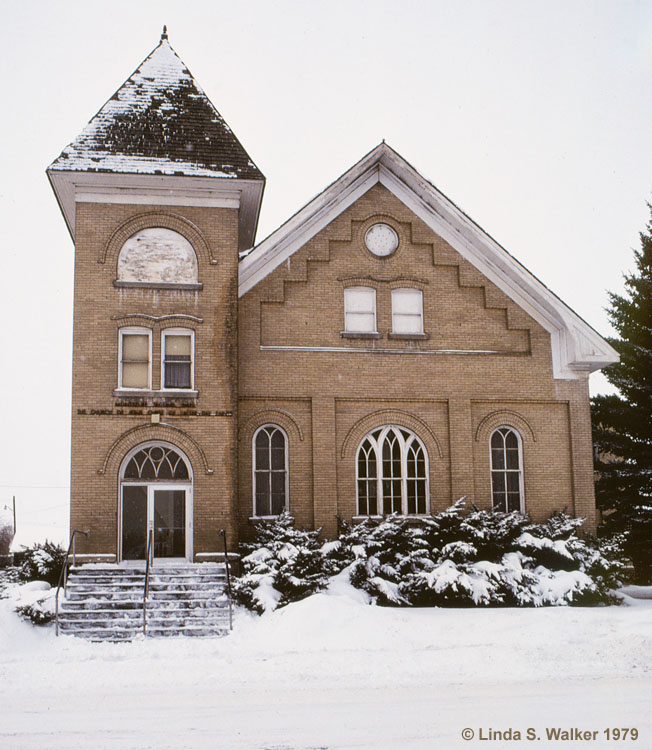 Old LDS Church second ward building in Montpelier, Idaho