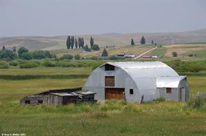 Metal barn, Ovid, Idaho