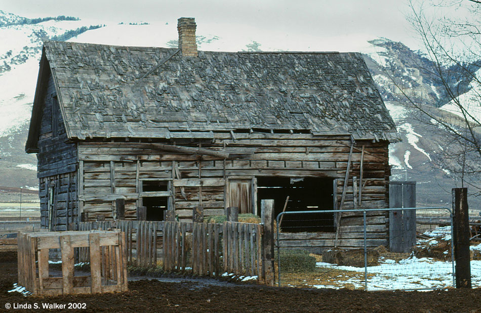 Abandoned log cabin, Montpelier, Idaho