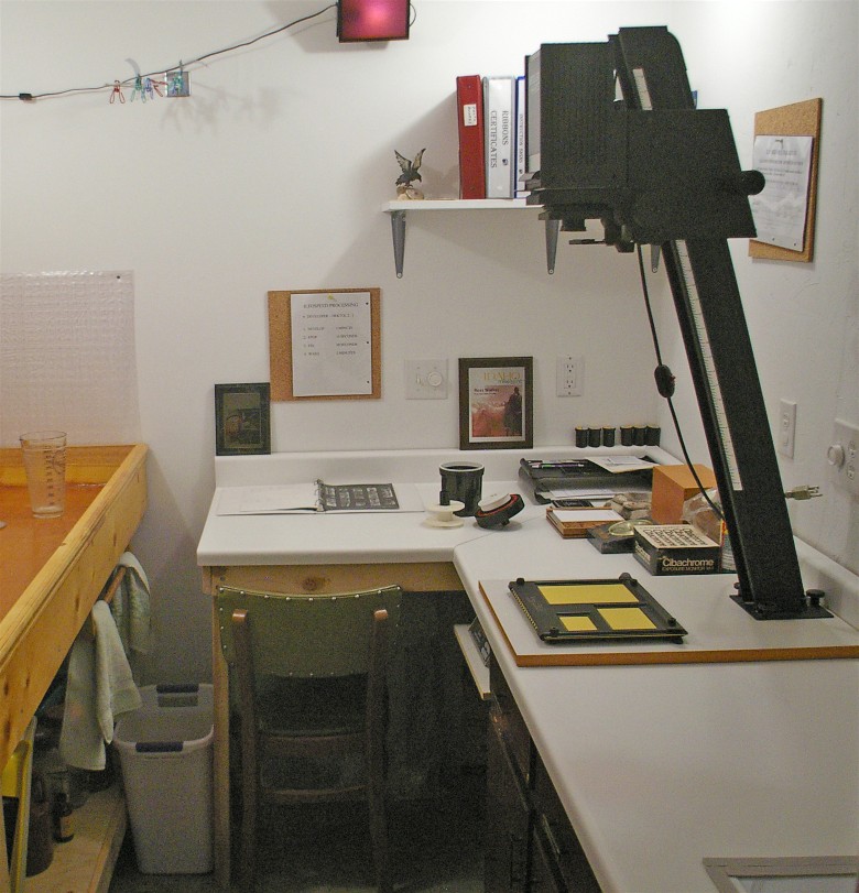 Ross Walker's darkroom, Montpelier, Idaho