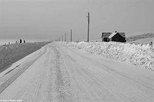 Smith road in winter, Georgetown, Idaho
