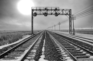 Railroad tracks, Montpelier, Idaho