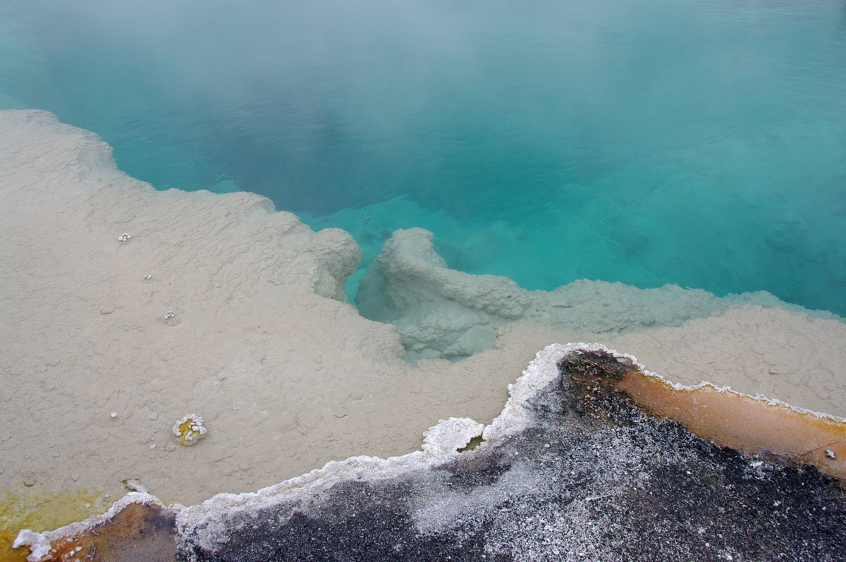 Thermal pool, West Thumb Geyser Basin, Yellowstone National Park, Wyoming