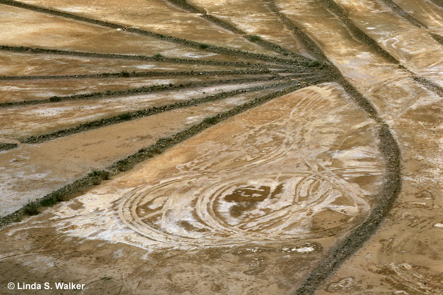 Mine tailings seen from Tuzigoot National Monument, Arizona