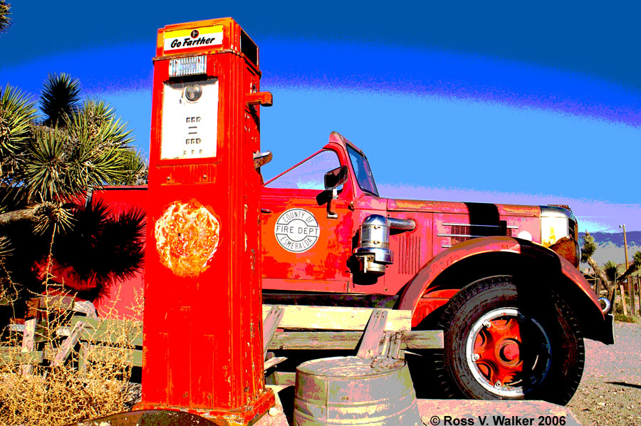 Fire truck, Gold Point, Nevada