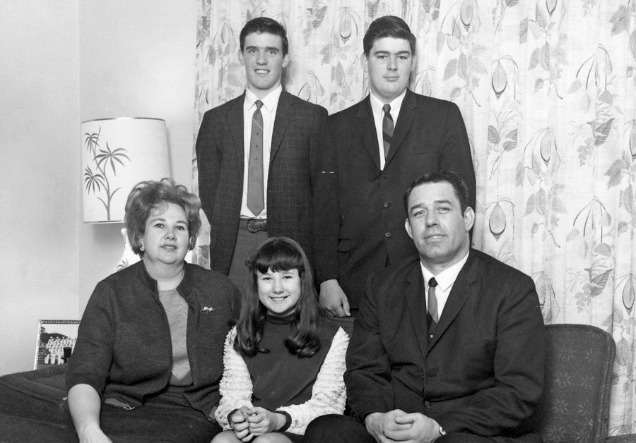 Carma and Harvey Saunders family group