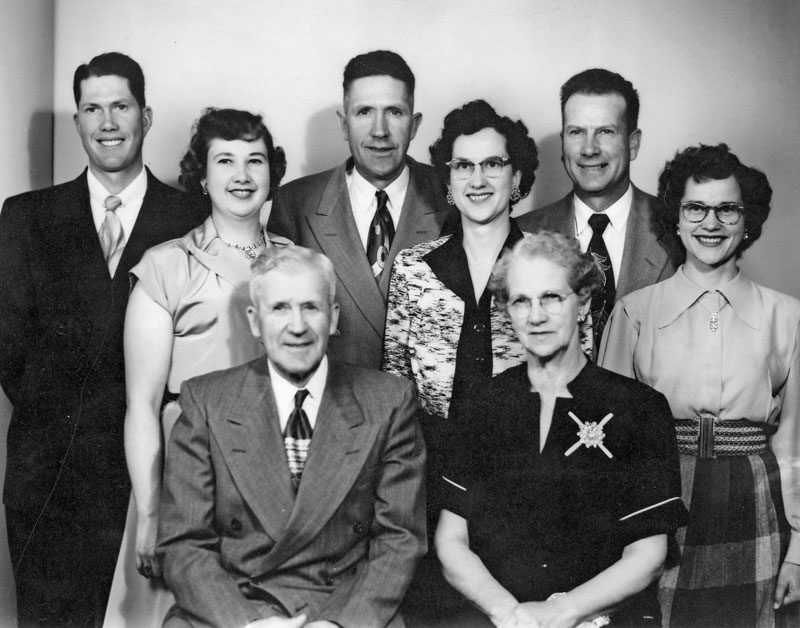 George and Ruth Stephens family: Carma, Arlene, Nina, Ralph, Ray, and Don.