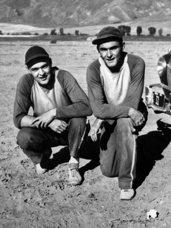 Warren and David Wright, Allinger's baseball team players, Montpelier, Idaho