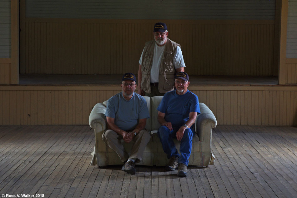 Desert rats in the abandoned Fraternity Hall in Elkhorn, a Montana ghost town.