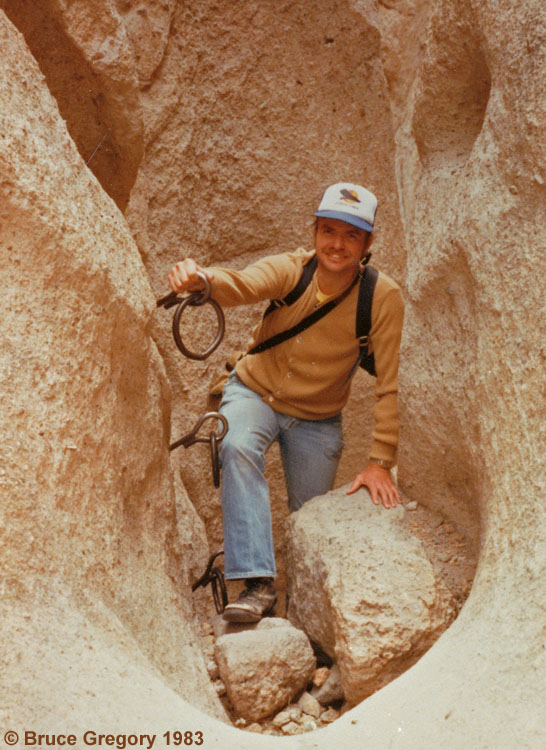 The rings at Banshee Canyon, East Mojave National Scenic Area, California