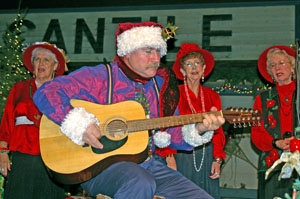 Gary Scott performed and was Santa