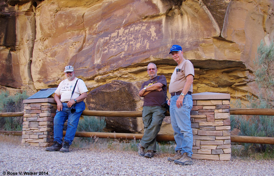 Great Hunt petroglyph panel in Cottonwood Canyon, Utah