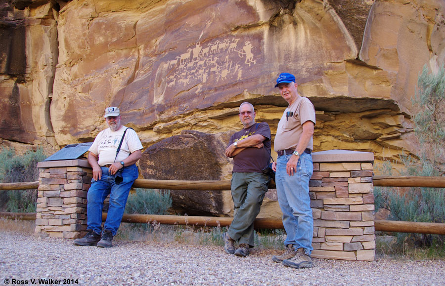 Great Hunt petroglyph panel in Cottonwood Canyon, Utah