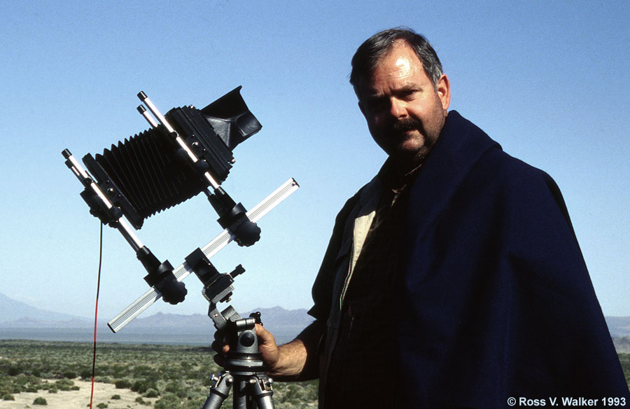 4X5 camera, Kelbaker lava flow area, Mojave National Preserve, California.