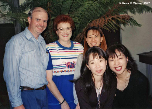Ross and Linda Walker with Eri, Chisato, and Keiko, Alameda, California