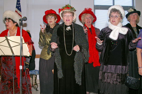 Madd Hatters perform at the Senior Center in Montpelier, Chrstmas 2005 #1