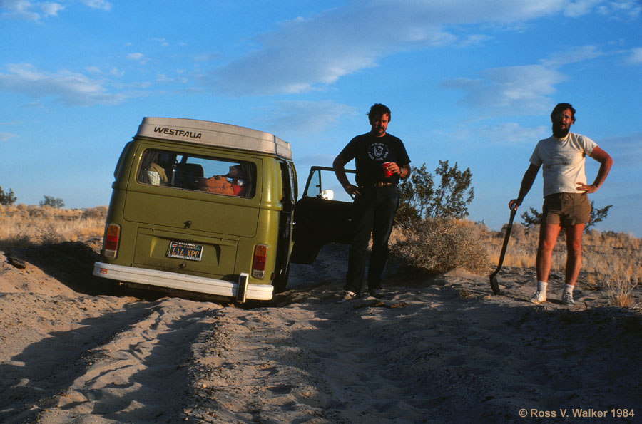 Stuck in the Devil's Playground, Mojave National Preserve, California.