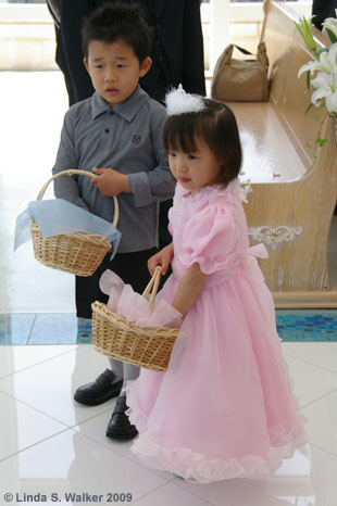 Children at the Eri and Koumei Suzuki wedding, Urayasu, Japan