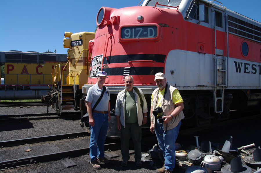Western Pacific locomotive in Portola, California