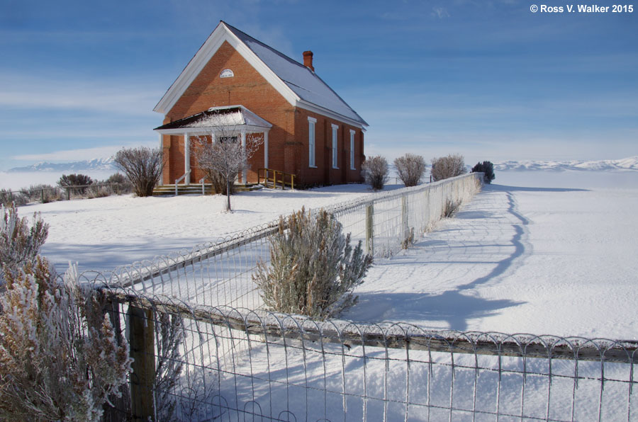 Restored LDS Meeting House, Chesterfield, Idaho