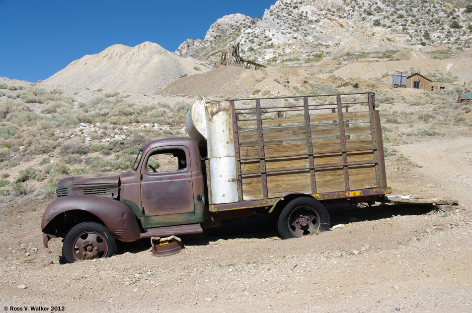 Dodge stock hauler, Cerro Gordo, California