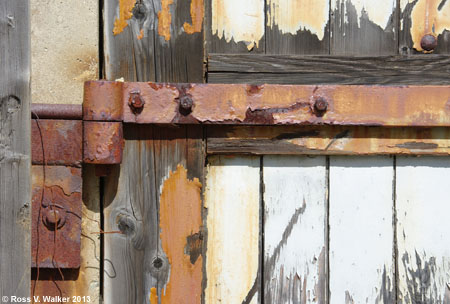 Rusty hinge in Burke, Idaho