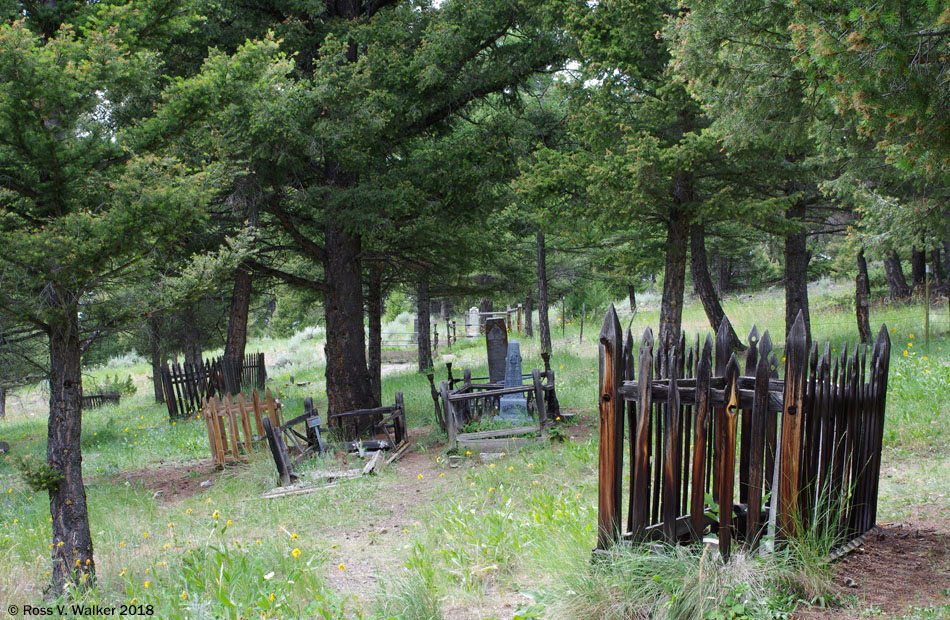 Hillside cemetery, Elkhorn, Montana