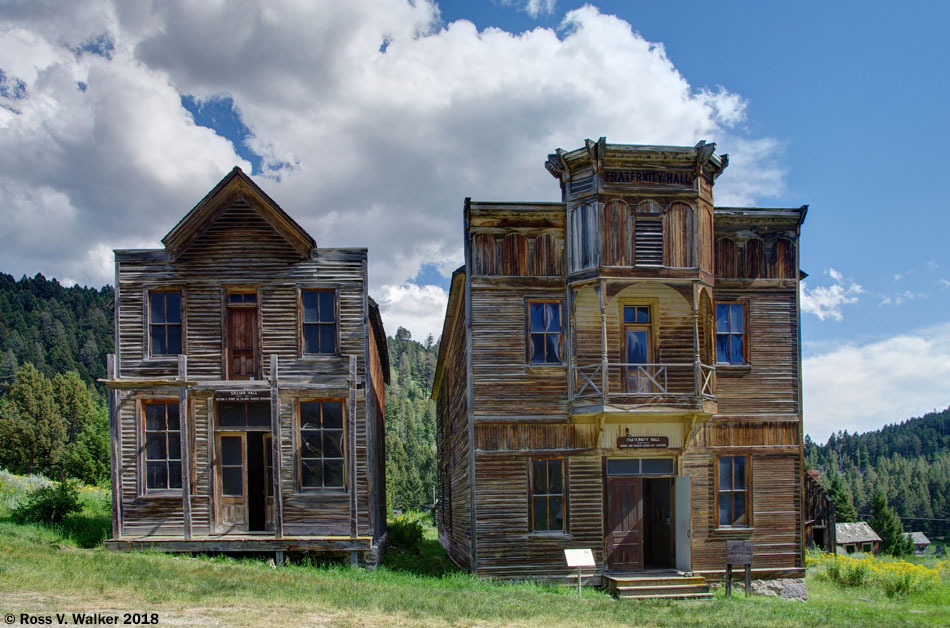 Gillian Hall and Fraternity Hall, Elkhorn, Montana