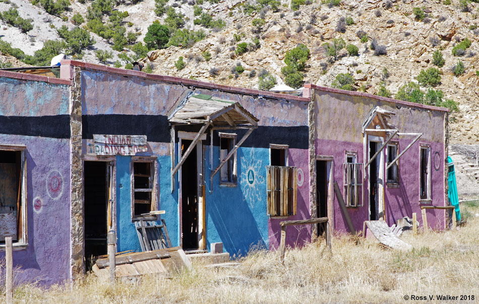 Abandoned motel and Indian trading post in Dinosaur, Colorado