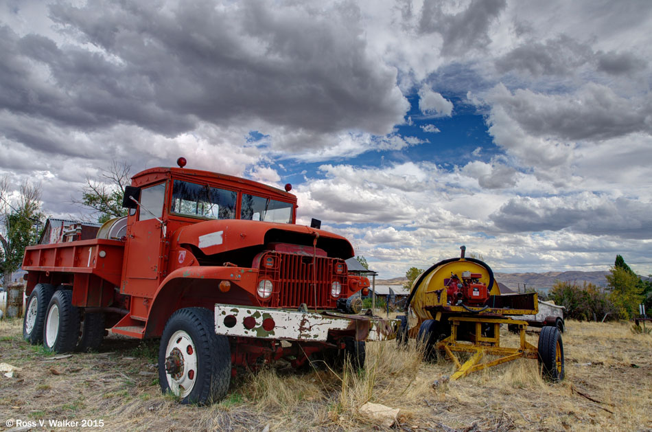 M35 Deuce and a half fire truck, Tuscarora, Nevada
