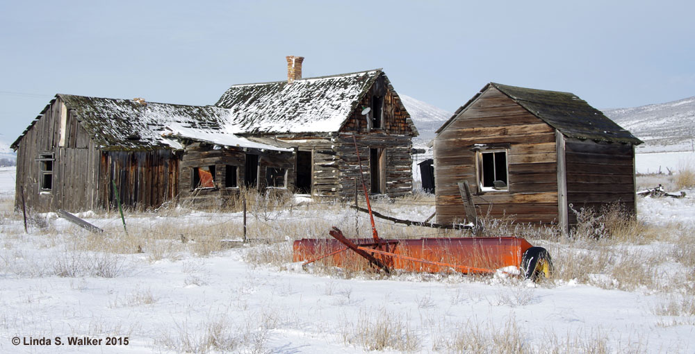 Abandoned farm house, Chesterfield, Idaho