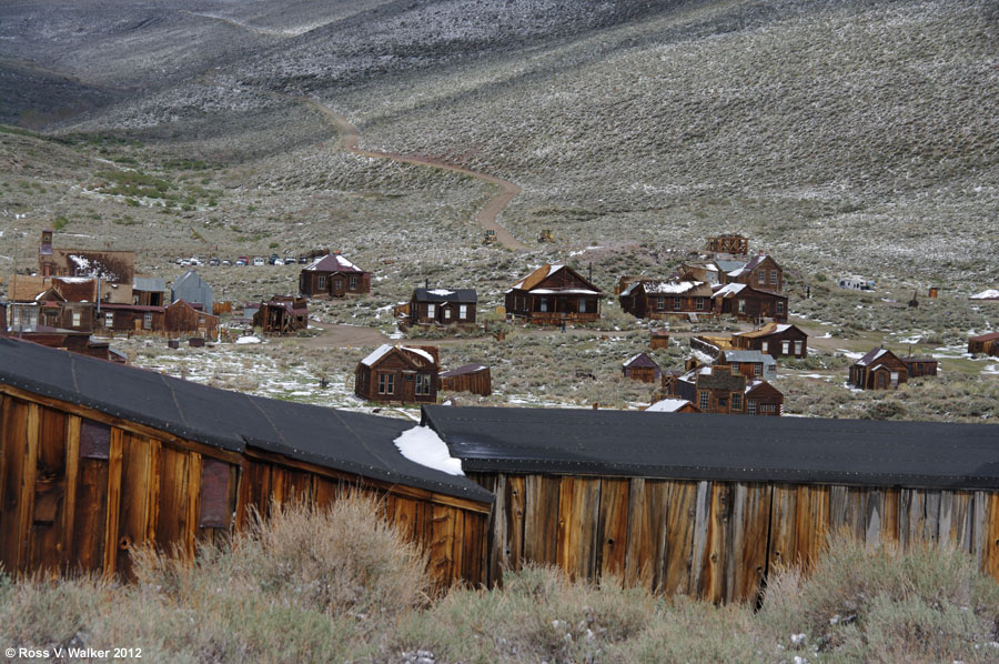 View from the hillside, Bodie, California