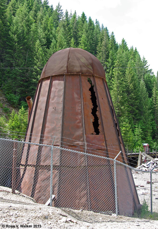 Wigwam burner in Burke, Idaho.