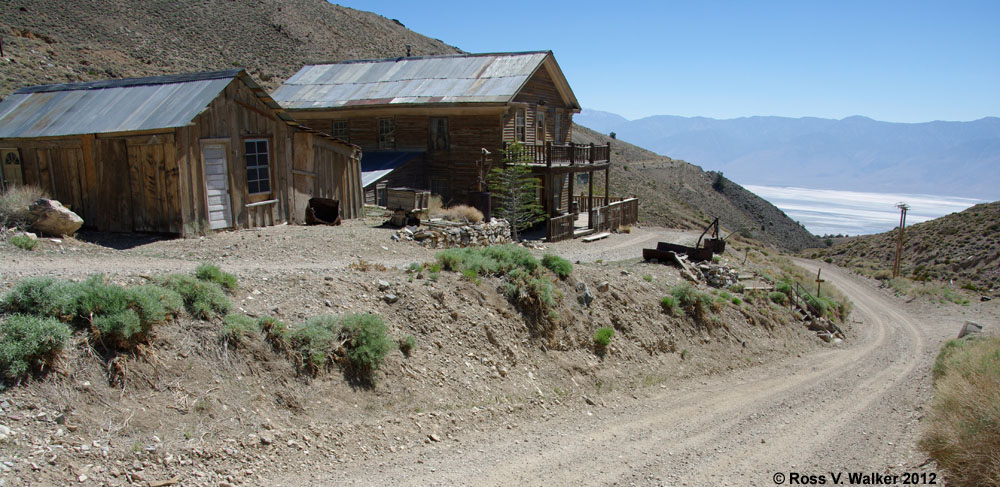 The American Hotel and a former house of ill repute at Cerro Gordo, California.