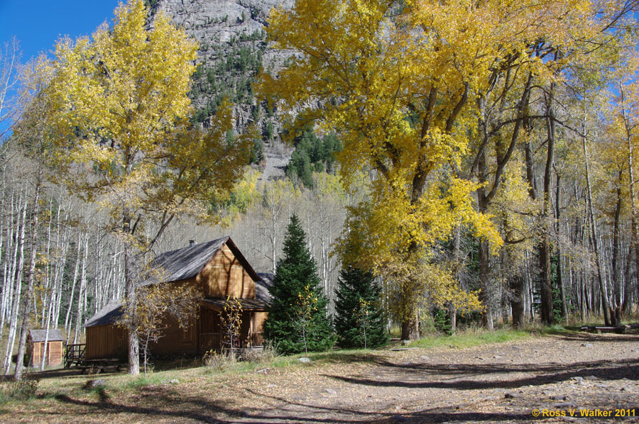 House and outhouse, Crystal, Colorado