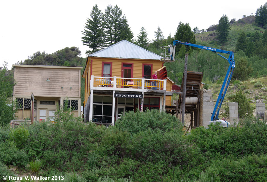 Silver Slipper and Getchell Drug Store, Silver City, Idaho