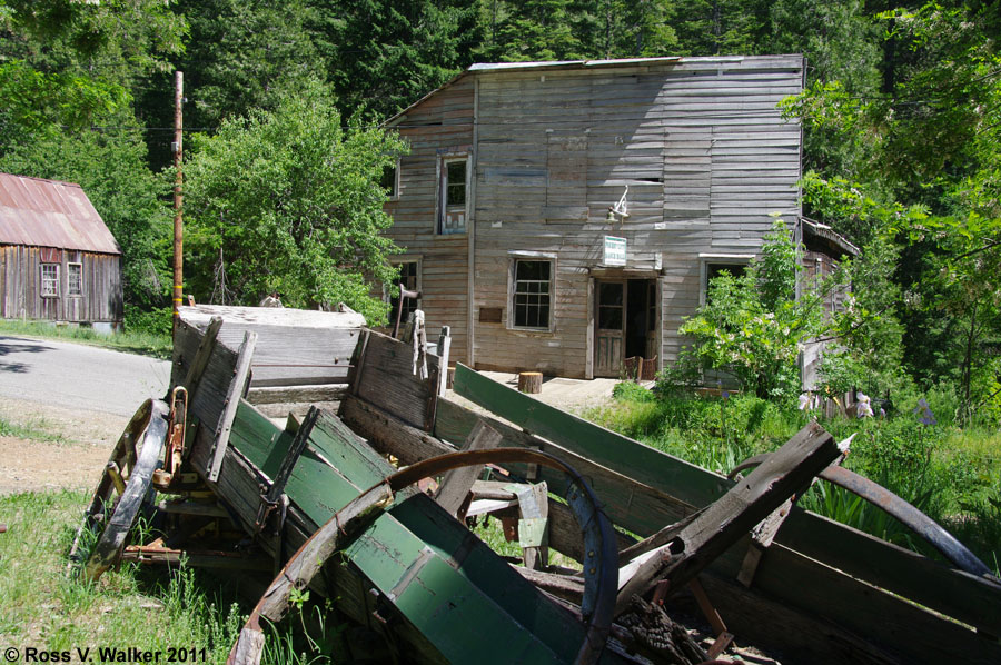 The dance hall in Forest City, California is now an informal museum.