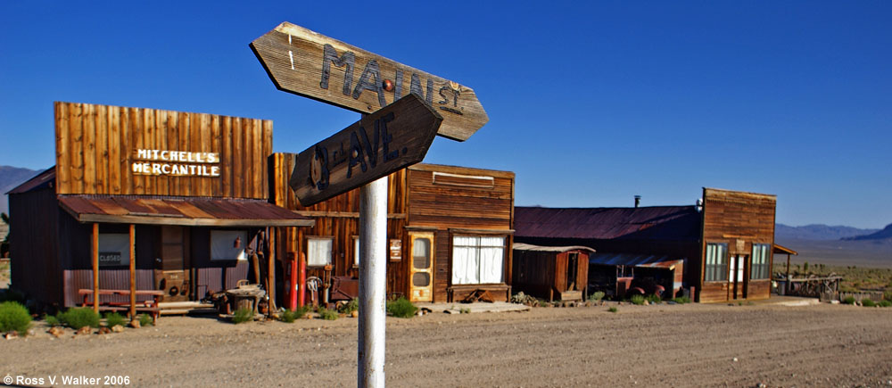 Main Street and 1st Avenue, Gold Point, Nevada