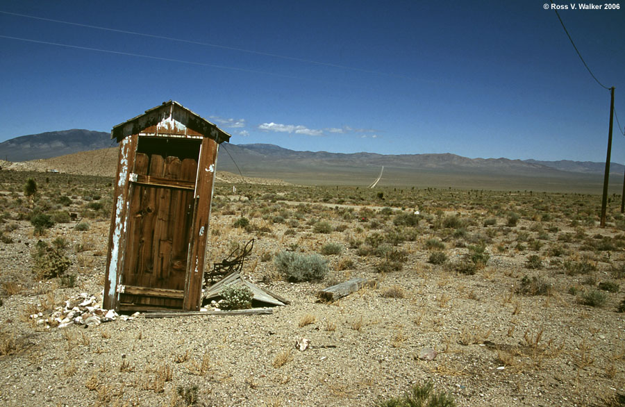 Its a long way to the next rest area when you leave Gold Point, Nevada