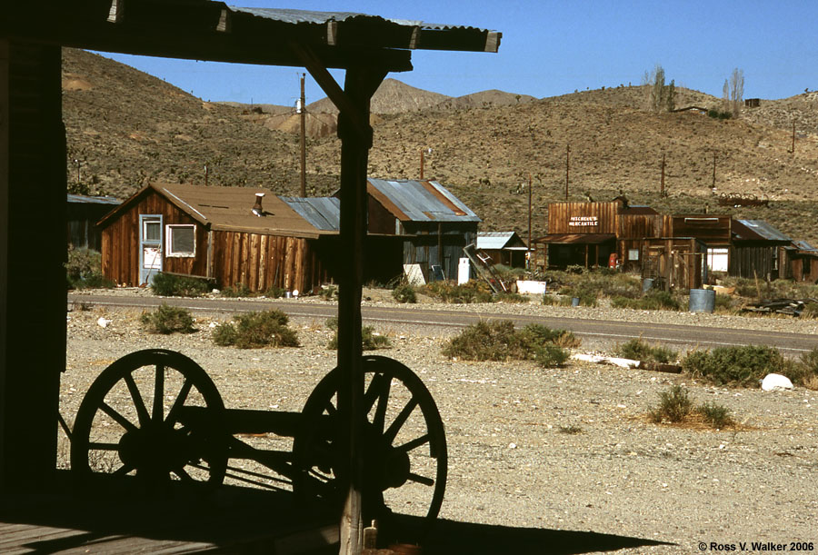 Buildings and hillside mines, Gold Point, Nevada