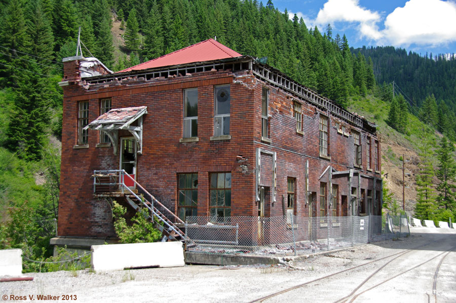 The main office of Hecla mining at Burke, Idaho
